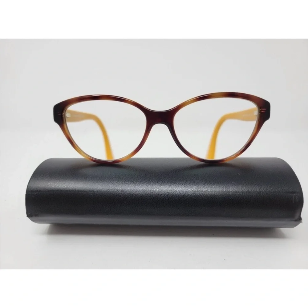 Fendi Women's Eyeglasses F1035 Tortoise/Orange Cat Eye Frame Italy 53□15 135